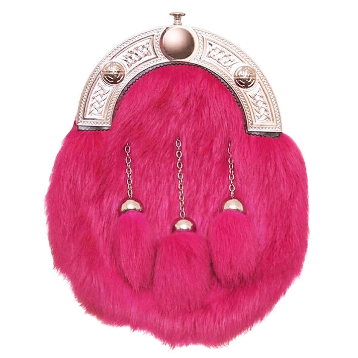 Pink Rabbit Fur Sporran