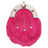 Pink Rabbit Fur Sporran
