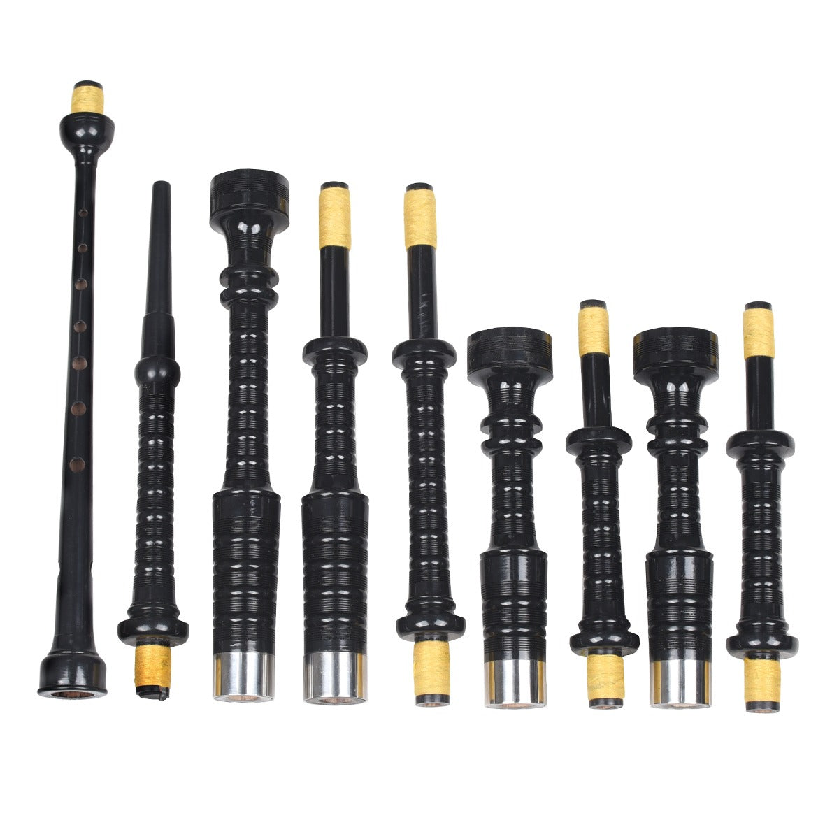 Premium Quality Blue Velvet Scottish Bagpipe for Sale Parts