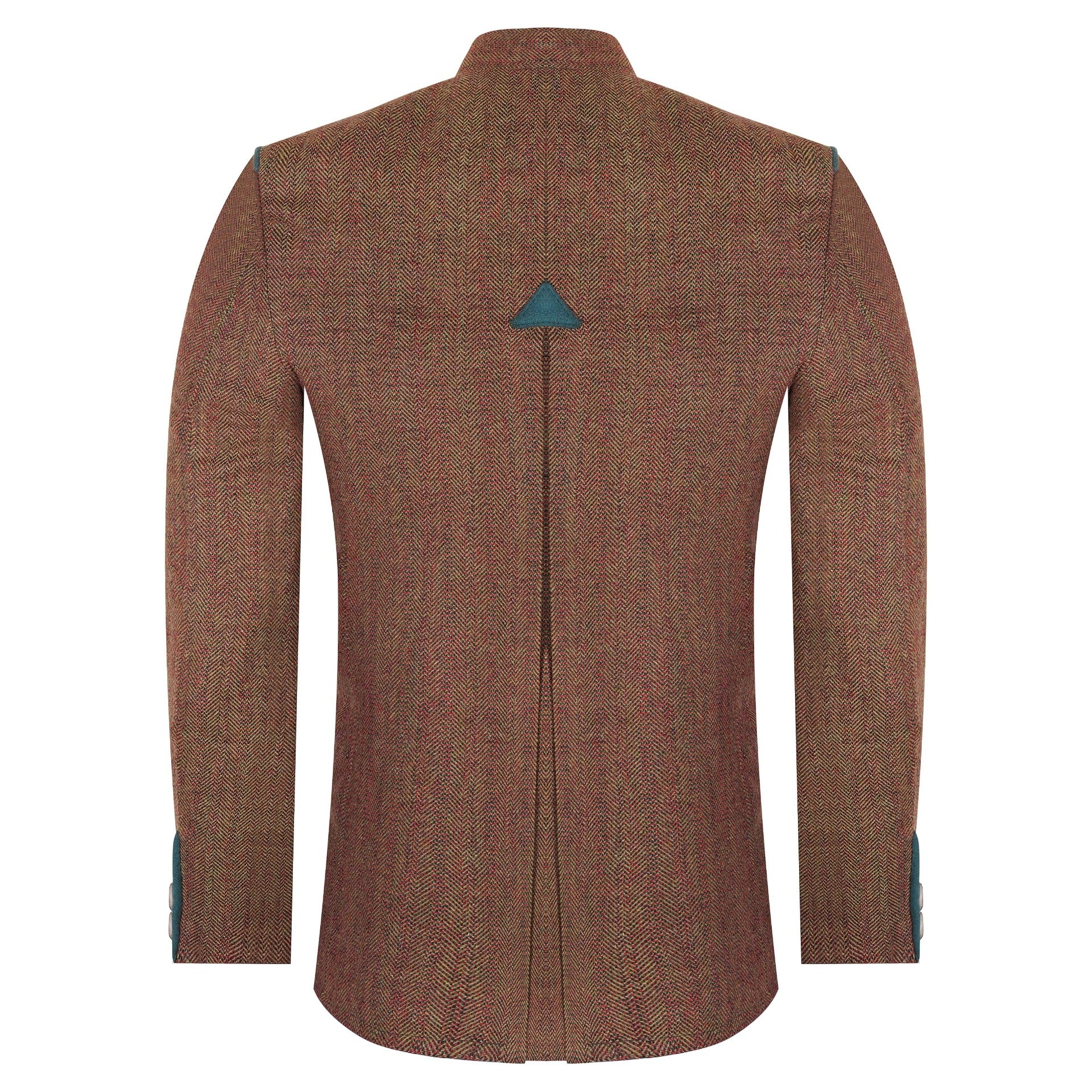 Premium Quality Tweed Germen Bavarian Trachten Jacket Back