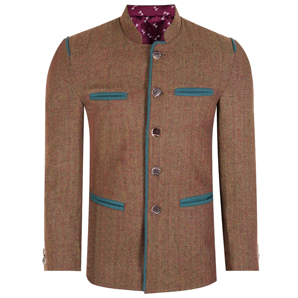 Premium Quality Tweed German Bavarian Trachten Jacket