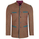 Premium Quality Tweed Germen Bavarian Trachten Jacket Front