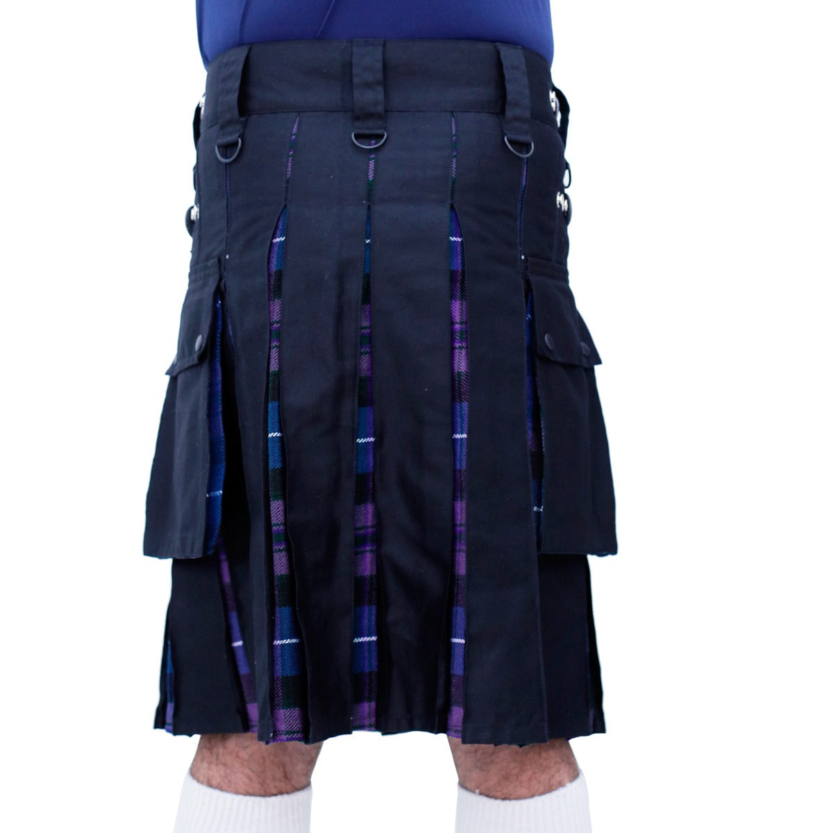 Pride Of Scotland and Black Hybrid Kilt Back