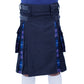 Pride Of Scotland and Black Hybrid Kilt Front