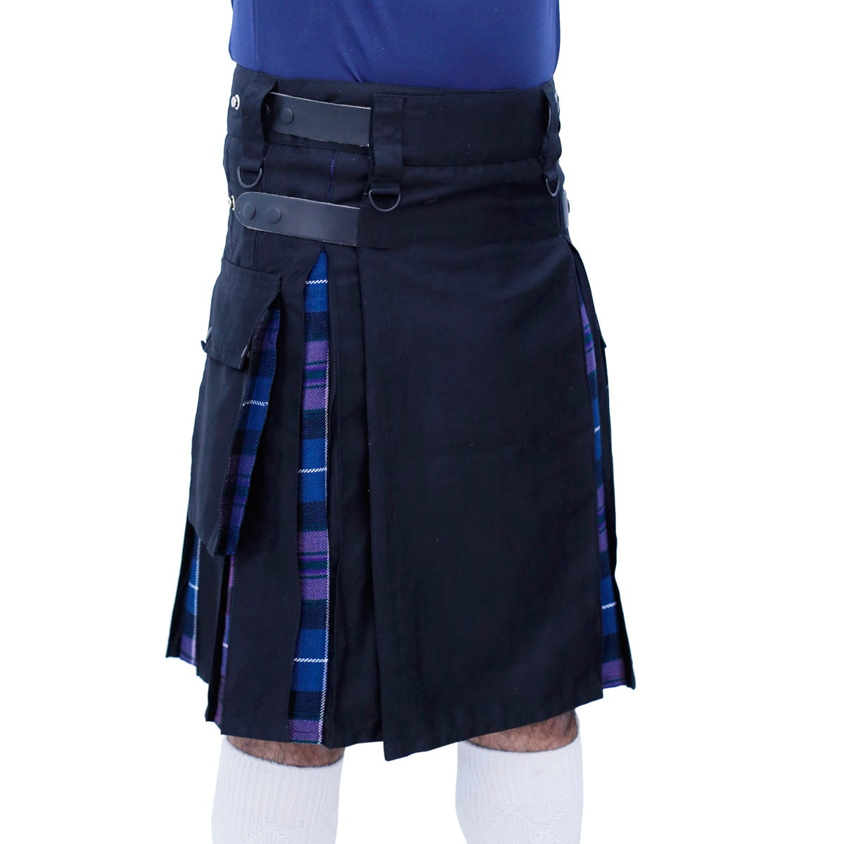 Pride Of Scotland and Black Hybrid Kilt Right
