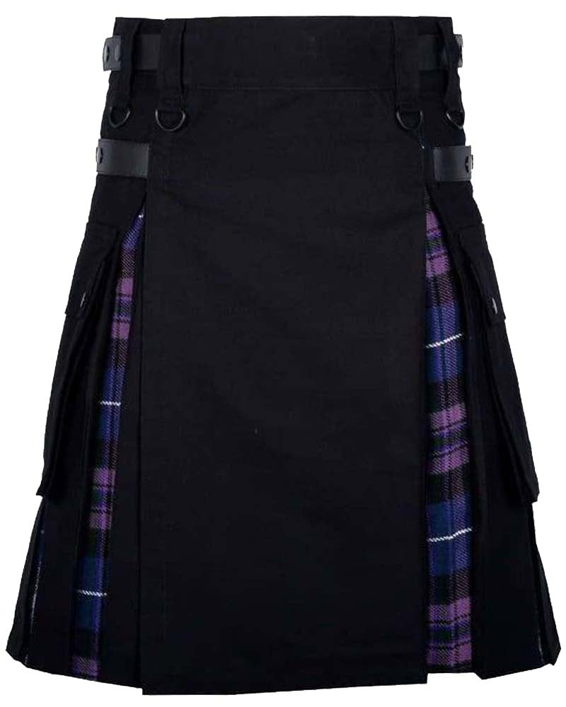 Pride Of Scotland and Black Hybrid Kilt
