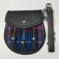 Pride Of Scotland Tartan Leather Sporran with Chain