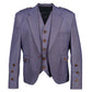 Purple Tweed Argyle Jacket with Vest