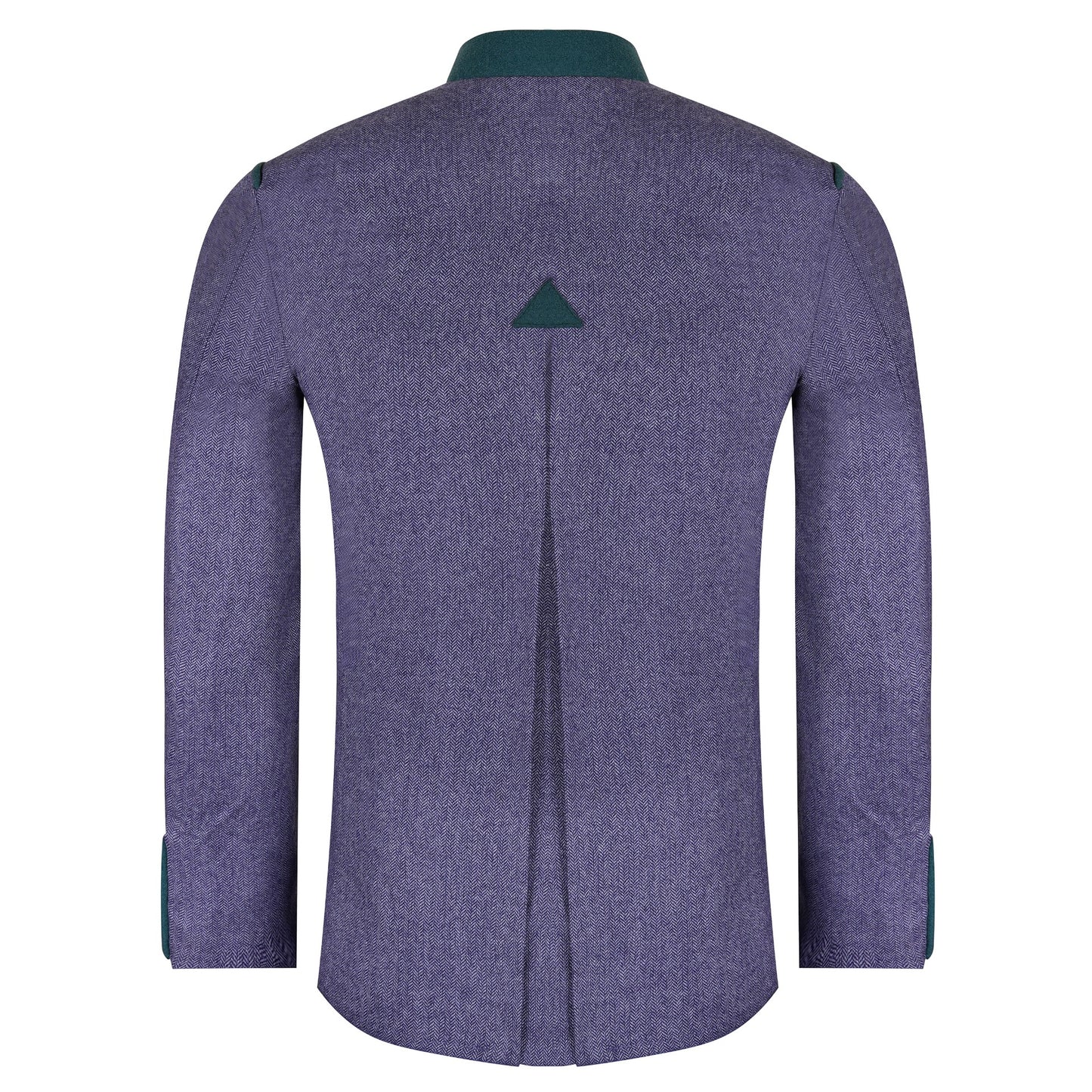 Purple Tweed Germen Bavarian Trachten Jacket Back