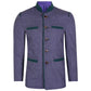 Purple Tweed Germen Bavarian Trachten Jacket Front