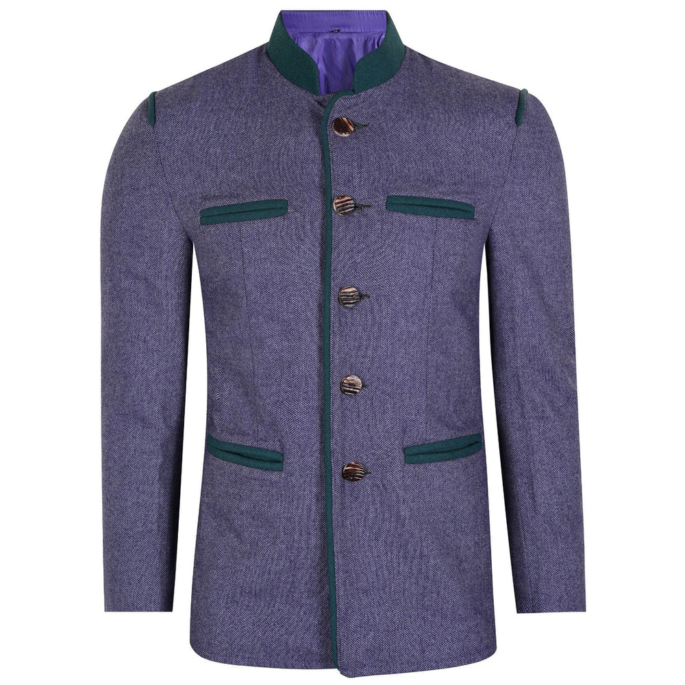 Purple Tweed German Bavarian Trachten Jacket