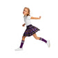 Purple and Yellow Tartan Skirt Left