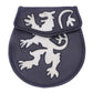 Rabbit Fur Lion Rampant Leather Kilt Sporran With Chain + Belt