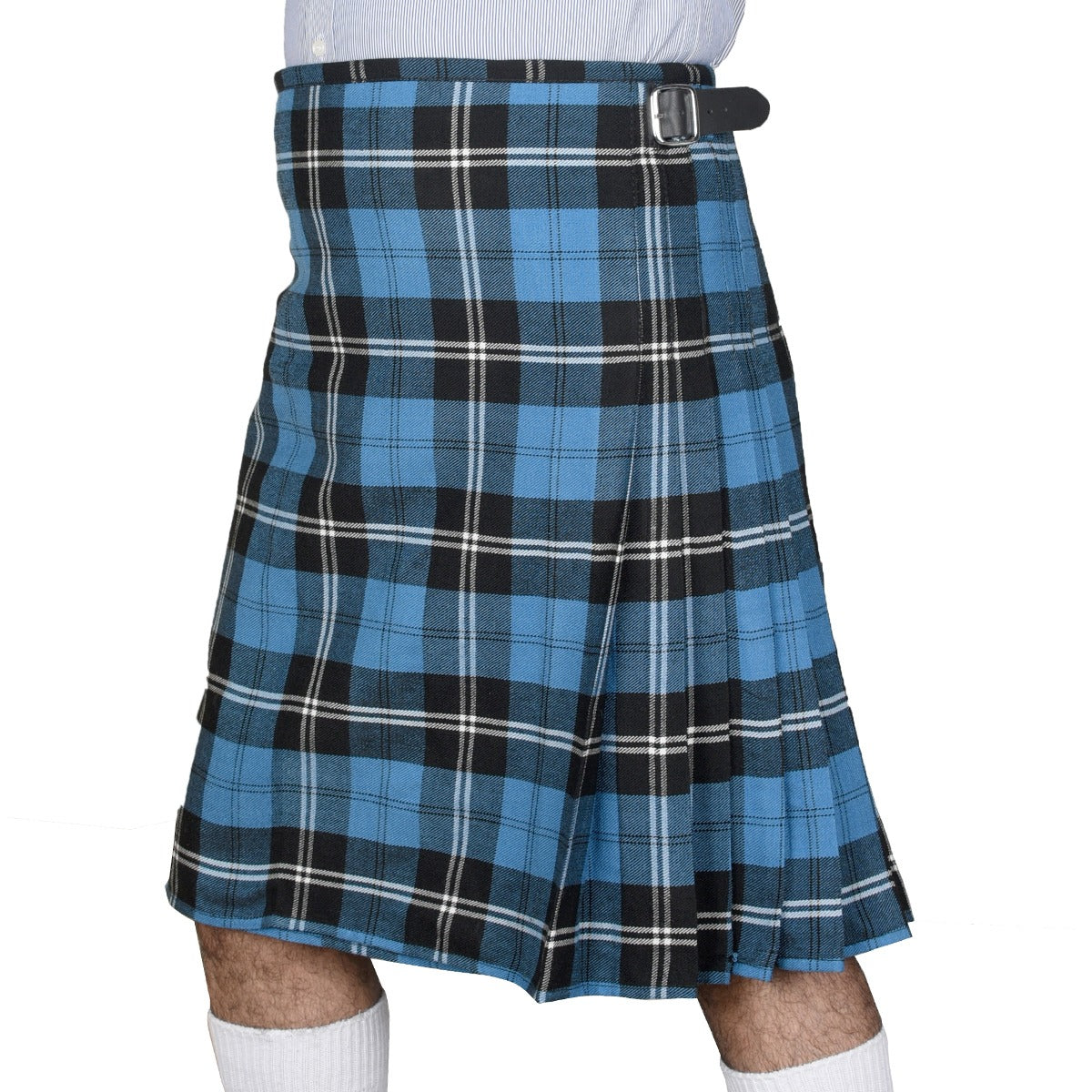 Ramsay Blue Ancient Tartan Kilt Left