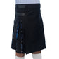 Ramsay Blue and Black Hybrid Kilt Right