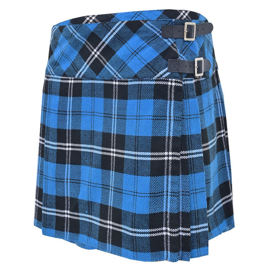 Ramsay Blue Tartan Skirt Front