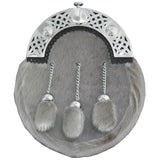 Real Rabbit Fur Sporran Grey