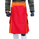 Red and Orange Hybrid Utility Kilt