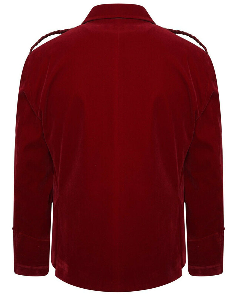 Red Argyle Jacket Velvet