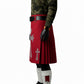 Red Christmas Kilt Decorated with Cross
