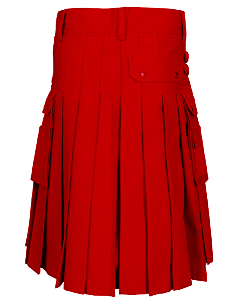 Red Utility Kilt