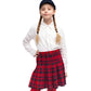 Red Tartan Skirt Front