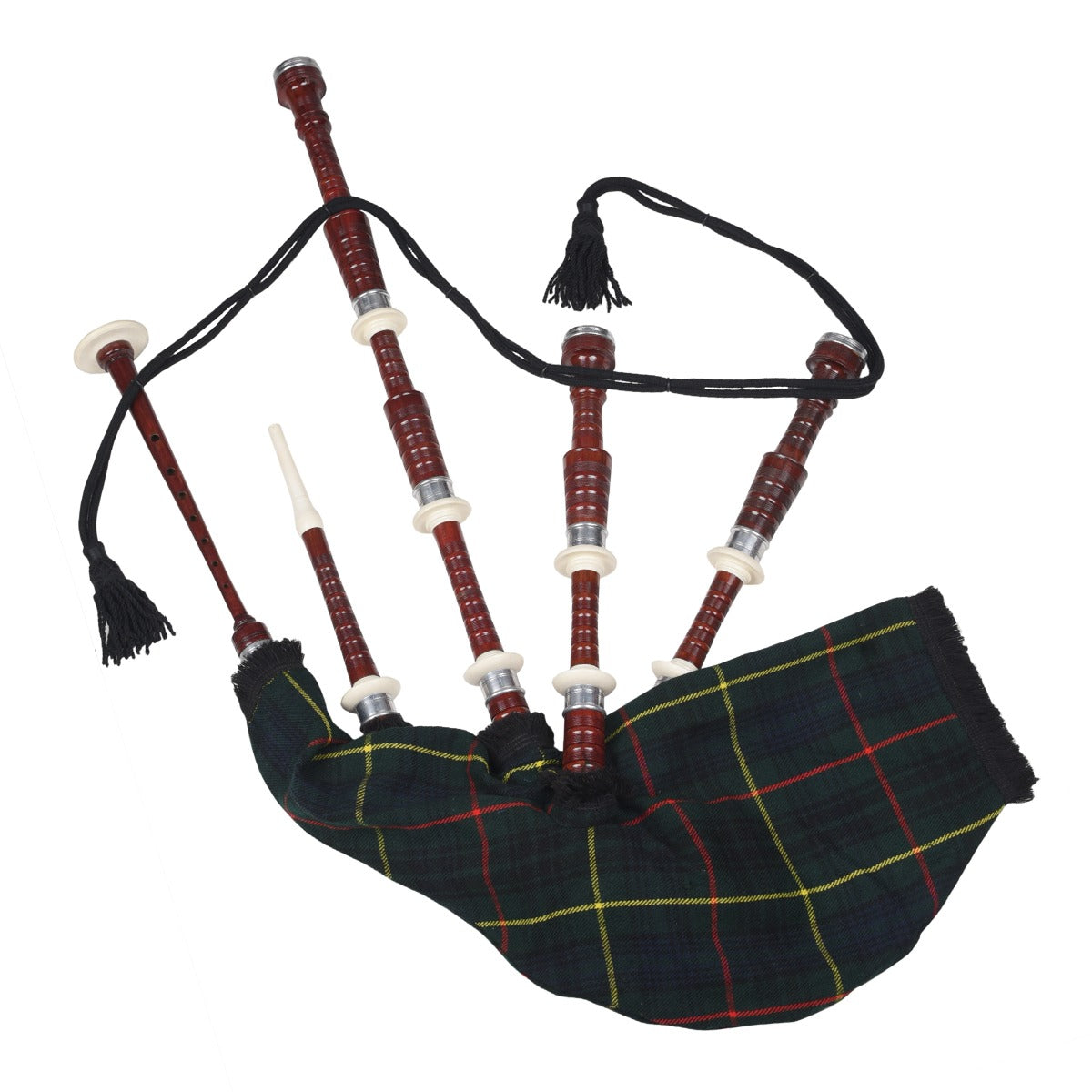 Rosewood Hunting Stewart Tartan Bagpipe