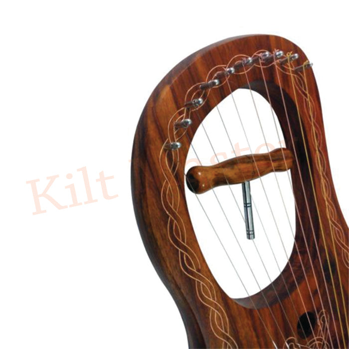 Rosewood 10 Strings Lyre Harp
