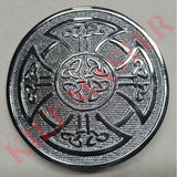 Round Celtic Knot Kilt Belt Buckle silver

