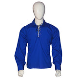 Royal Blue Jacobite Ghillie Shirt Front