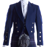 Navy Blue Prince Charlie Jacket With Vest