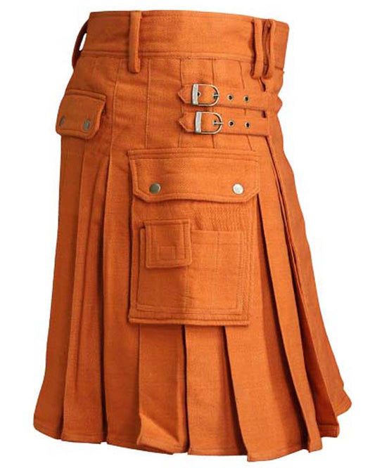 Saffron Tartan Utility Kilt