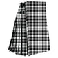 Scott Black and White Modern Tartan Kilt