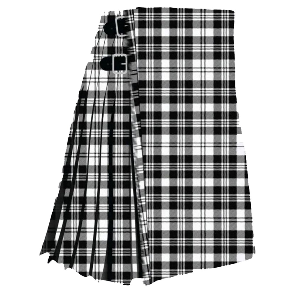 Scott Black and White Modern Tartan Kilt