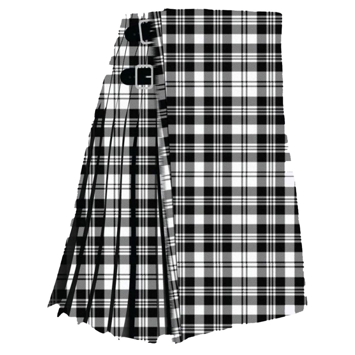 Scott Black and White Modern Tartan Kilt