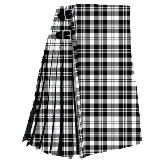 Scott Black and White Modern Tartan Kilt