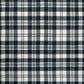 Scott Black and White Modern Tartan Swatch