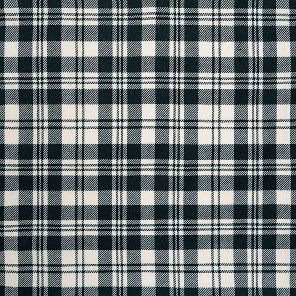 Scott Black and White Modern Tartan Swatch