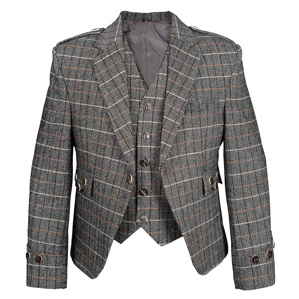 Scottish Argyle Tweed Jacket and Vest