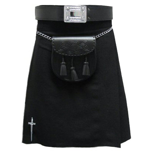 Scottish Black Tartan Kilt