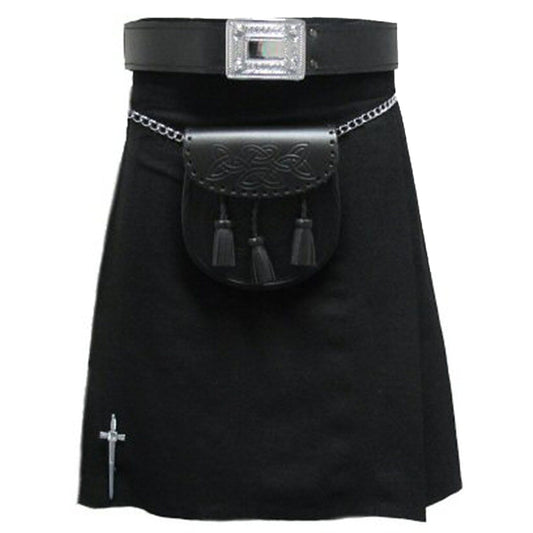 Scottish Black Tartan Kilt