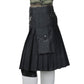 Scottish Black Utility Kilt Left