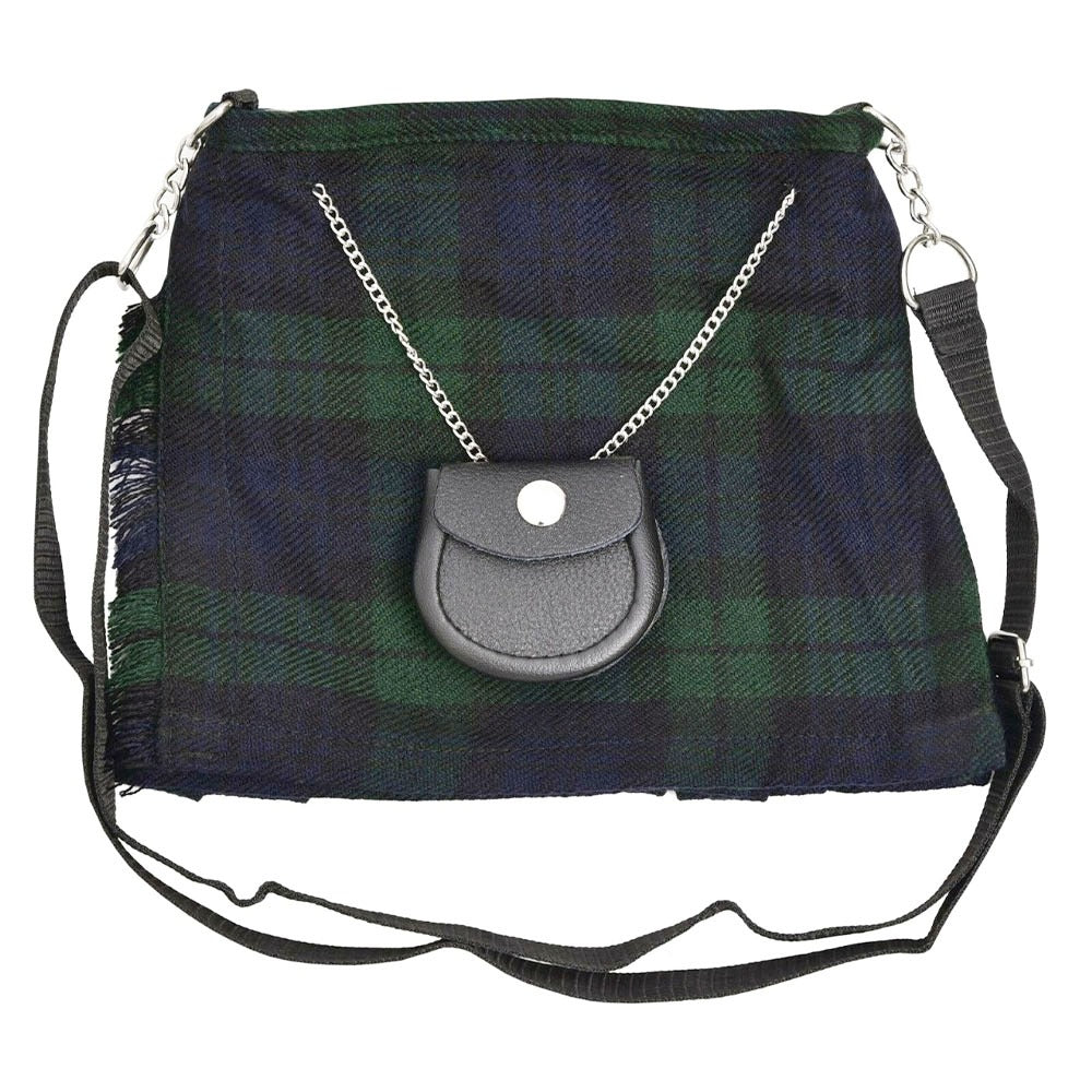 Scottish Black Watch Tartan Ladies Shoulder Bag