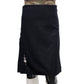 Scottish Black Wool Kilt Front