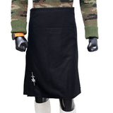 Scottish Black Wool Kilt