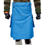 Scottish Blue Cargo Pocket Utility Kilt