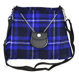 Scottish Blue Tartan Ladies Hand bag Front