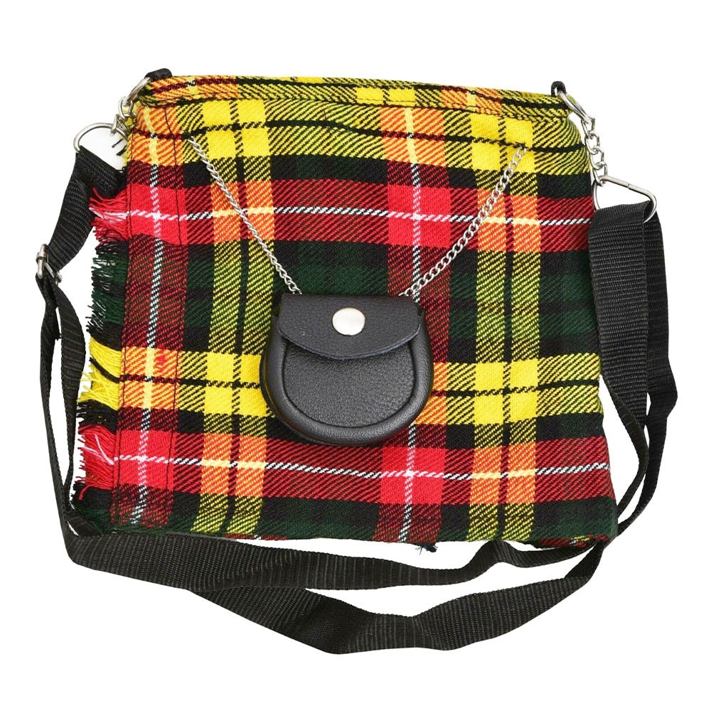 Scottish Buchanan Tartan Ladies Shoulder Bag