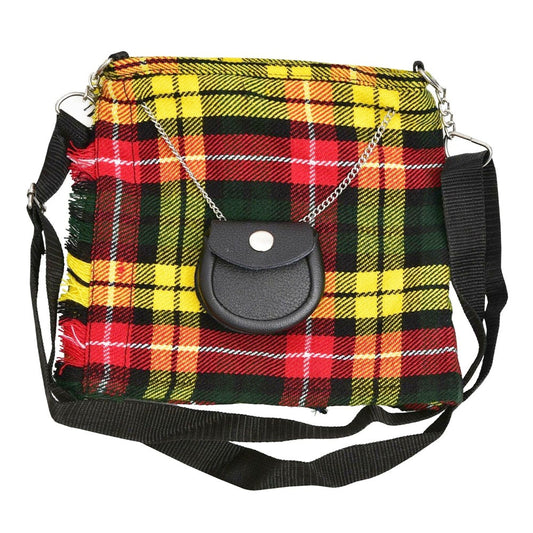 Scottish Buchanan Tartan Ladies Shoulder Bag