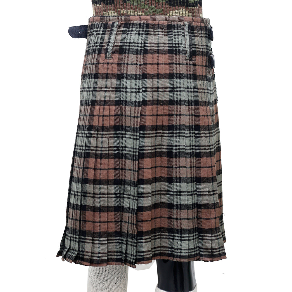 Scottish Campbell Old Weathered Tartan Kilt Back